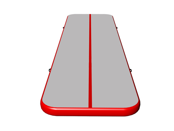 Hot sale tumble tracks gray surface red side air gymnastics track mat