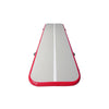 Gray surface red side air tumble tracks all about gymnastics, best quality inflatable tumble track