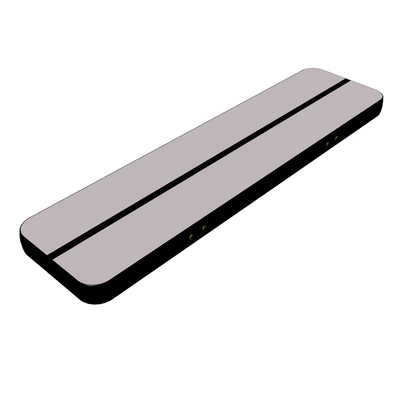 Beautiful gray surface black side air floor gymnastics mat